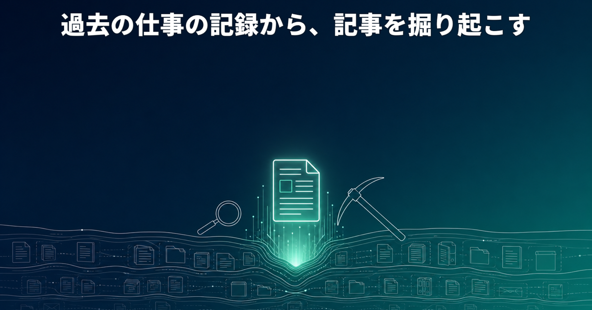 過去の仕事の記録から、記事を掘り起こす