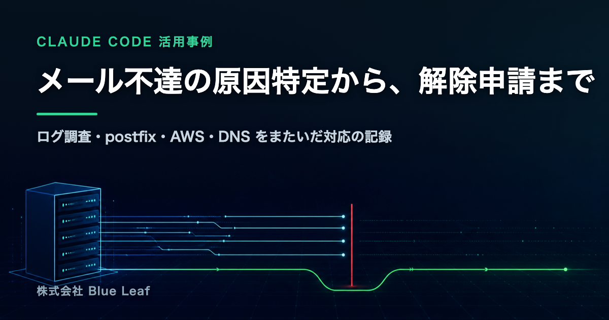 メール不達の原因特定から解除申請まで：ログ調査・postfix・AWS・DNS をまたいだ対応の記録