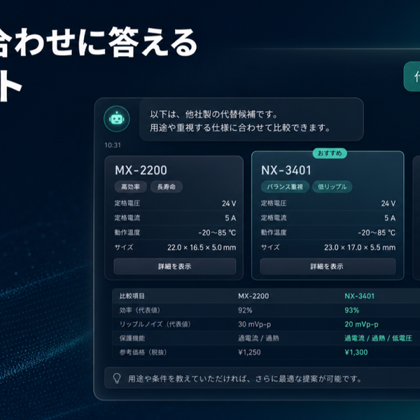 技術商社向けAIチャット窓口